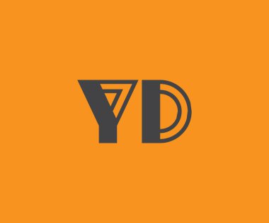 Y ve D logo tasarımı. YD soyut Harfler Logosu Monogramı. Bu logo tasarımı bir markayı, şirketi veya bireyi temsil eden görsel bir sembol oluşturma sürecidir..