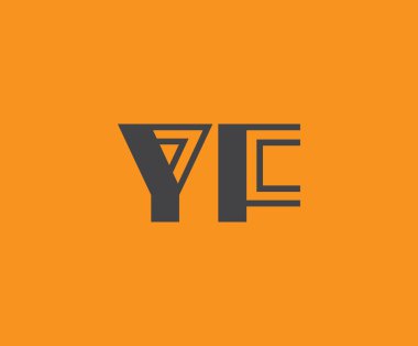 Y ve F logo tasarımı. YF soyut Harfler Logosu Monogramı. Bu logo tasarımı bir markayı, şirketi veya bireyi temsil eden görsel bir sembol oluşturma sürecidir..