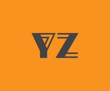 Y ve Z logo tasarımı. YZ soyut Harfler Logosu Monogramı. Bu logo tasarımı bir markayı, şirketi veya bireyi temsil eden görsel bir sembol oluşturma sürecidir..