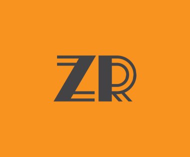 Z ve R logo tasarımı. ZR soyut Harfler Logosu Monogramı. Bu logo tasarımı bir markayı, şirketi veya bireyi temsil eden görsel bir sembol oluşturma sürecidir..
