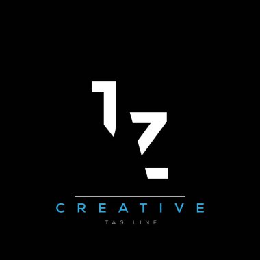 J and Z logo design. JZ creative Monogram Logo. This logo design is the process of creating a visual symbol that represents a brand, company, or individual. clipart