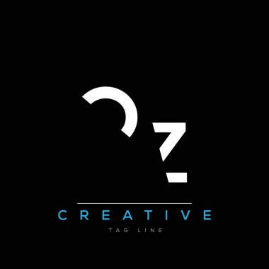 Q ve Z logo tasarımı. QZ yaratıcı Monogram Logosu. Bu logo tasarımı bir markayı, şirketi veya bireyi temsil eden görsel bir sembol oluşturma sürecidir..