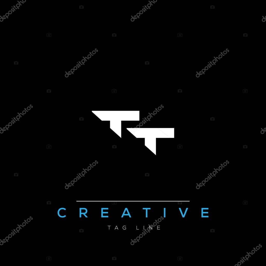 T and T logo design. TT creative Monogram Logo. This logo design is the process of creating a visual symbol that represents a brand, company, or individual.