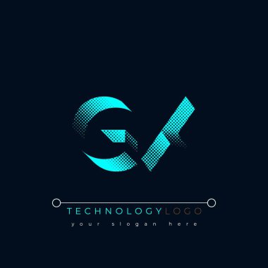 G and X logo design. GX abstract technology logo. This logo design is the process of creating a visual symbol that represents a brand, company, or individual. clipart