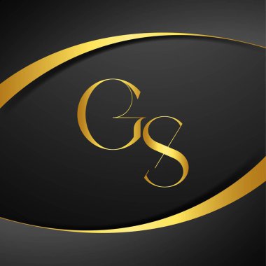G ve S logo tasarımı. GS lüks mektup logosu. Bu logo tasarımı bir markayı, şirketi veya bireyi temsil eden görsel bir sembol oluşturma sürecidir..