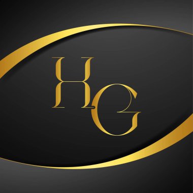 H ve G logo tasarımı. HG lüks harf logosu. Bu logo tasarımı bir markayı, şirketi veya bireyi temsil eden görsel bir sembol oluşturma sürecidir..