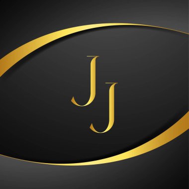 J ve J logo tasarımı. JJ lüks mektup logosu. Bu logo tasarımı bir markayı, şirketi veya bireyi temsil eden görsel bir sembol oluşturma sürecidir..