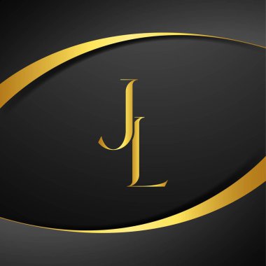 J ve L logo tasarımı. JL lüks mektup logosu. Bu logo tasarımı bir markayı, şirketi veya bireyi temsil eden görsel bir sembol oluşturma sürecidir..