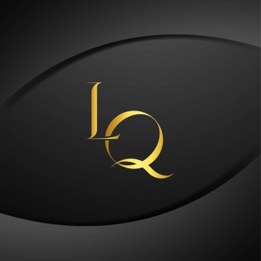 L ve Q logo tasarımı. LQ lüks mektup logosu. Bu logo tasarımı bir markayı, şirketi veya bireyi temsil eden görsel bir sembol oluşturma sürecidir..