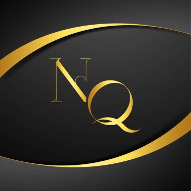 N ve Q logo tasarımı. NQ lüks harf logosu. Bu logo tasarımı bir markayı, şirketi veya bireyi temsil eden görsel bir sembol oluşturma sürecidir..