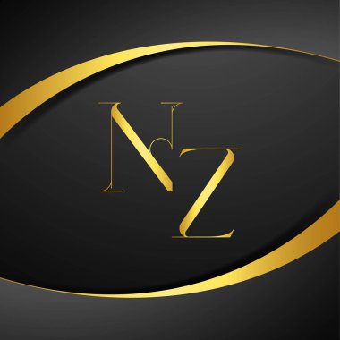 N ve Z logo tasarımı. NZ lüks harf logosu. Bu logo tasarımı bir markayı, şirketi veya bireyi temsil eden görsel bir sembol oluşturma sürecidir..