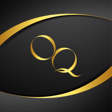 O ve Q logo tasarımı. OQ lüks mektup logosu. Bu logo tasarımı bir markayı, şirketi veya bireyi temsil eden görsel bir sembol oluşturma sürecidir..