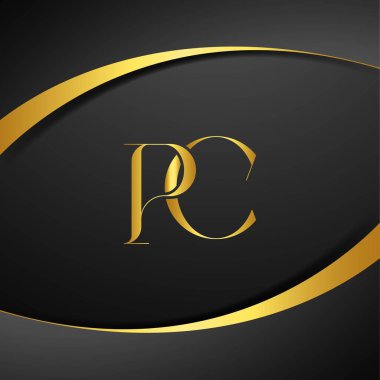 P ve C logo tasarımı. PC lüks mektup logosu. Bu logo tasarımı bir markayı, şirketi veya bireyi temsil eden görsel bir sembol oluşturma sürecidir..