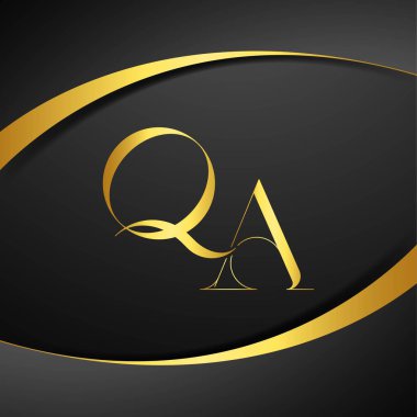 Q ve A logosu tasarımı. Kalite Güvence Mektup Logosu. Bu logo tasarımı bir markayı, şirketi veya bireyi temsil eden görsel bir sembol oluşturma sürecidir..