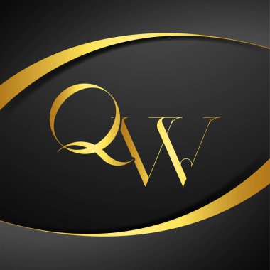 Q ve W logo tasarımı. QW lüks harf logosu. Bu logo tasarımı bir markayı, şirketi veya bireyi temsil eden görsel bir sembol oluşturma sürecidir..