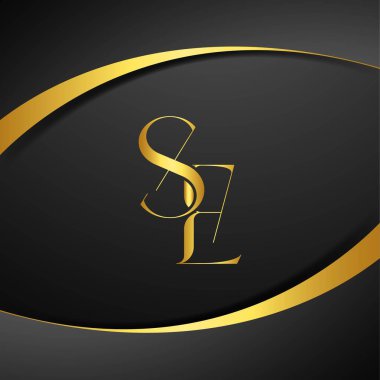 S ve E logo tasarımı. SE lüks mektup logosu. Bu logo tasarımı bir markayı, şirketi veya bireyi temsil eden görsel bir sembol oluşturma sürecidir..