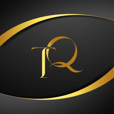 T ve Q logo tasarımı. TQ lüks mektup logosu. Bu logo tasarımı bir markayı, şirketi veya bireyi temsil eden görsel bir sembol oluşturma sürecidir..