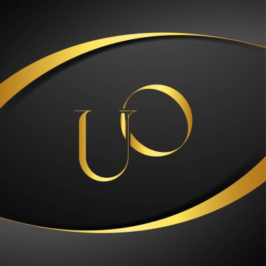 U ve O logo tasarımı. UO lüks mektup logosu. Bu logo tasarımı bir markayı, şirketi veya bireyi temsil eden görsel bir sembol oluşturma sürecidir..