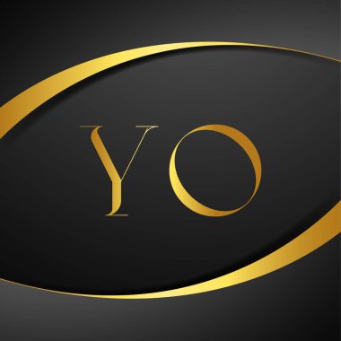 Y ve O logo tasarımı. Lüks mektup logonuz. Bu logo tasarımı bir markayı, şirketi veya bireyi temsil eden görsel bir sembol oluşturma sürecidir..