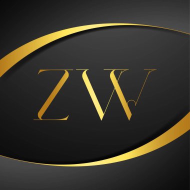 Z ve W logo tasarımı. ZW lüks mektup logosu. Bu logo tasarımı bir markayı, şirketi veya bireyi temsil eden görsel bir sembol oluşturma sürecidir..
