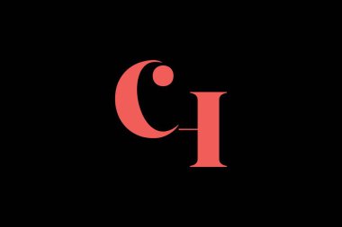 Soyut harf CH minimal logo tasarım şablonu. Bu minimal logo tasarımı bir markayı, şirketi veya bireyi temsil eden görsel bir sembol oluşturma sürecidir..