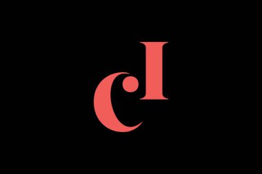 Soyut harf CI minimal logo tasarım şablonu. Bu minimal logo tasarımı bir markayı, şirketi veya bireyi temsil eden görsel bir sembol oluşturma sürecidir..