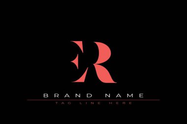 Soyut harf ER minimal logo tasarım şablonu. Bu minimal logo tasarımı bir markayı, şirketi veya bireyi temsil eden görsel bir sembol oluşturma sürecidir..