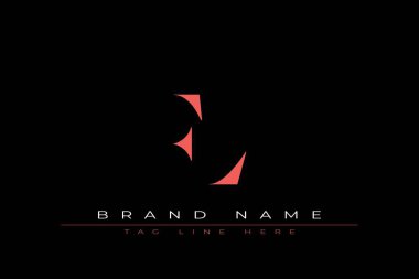 Soyut harf FL minimal logo tasarım şablonu. Bu minimal logo tasarımı bir markayı, şirketi veya bireyi temsil eden görsel bir sembol oluşturma sürecidir..