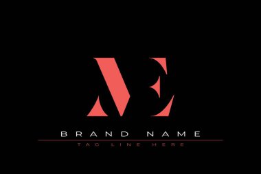 Soyut harf ME minimal logo tasarım şablonu. Bu minimal logo tasarımı bir markayı, şirketi veya bireyi temsil eden görsel bir sembol oluşturma sürecidir..