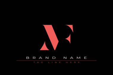 Soyut harf MF minimal logo tasarım şablonu. Bu minimal logo tasarımı bir markayı, şirketi veya bireyi temsil eden görsel bir sembol oluşturma sürecidir..