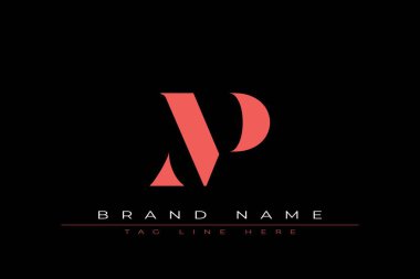 Soyut harf MP minimal logo tasarım şablonu. Bu minimal logo tasarımı bir markayı, şirketi veya bireyi temsil eden görsel bir sembol oluşturma sürecidir..