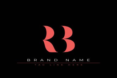 Soyut harf RB minimal logo tasarım şablonu. Bu minimal logo tasarımı bir markayı, şirketi veya bireyi temsil eden görsel bir sembol oluşturma sürecidir..