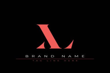 Soyut harf XL minimal logo tasarım şablonu. Bu minimal logo tasarımı bir markayı, şirketi veya bireyi temsil eden görsel bir sembol oluşturma sürecidir..