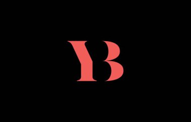 Soyut harf YB minimal logo tasarım şablonu. Bu minimal logo tasarımı bir markayı, şirketi veya bireyi temsil eden görsel bir sembol oluşturma sürecidir..