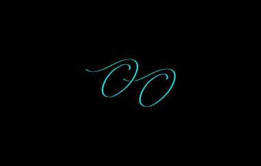 Beyaz el yazısı tasvirinin asgari ama şık bir tasviri koyu arkaplanda OO oluşturur, zarafet ve basitliği sembolize eder.