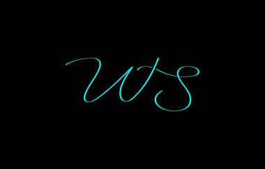 Koyu arkaplanda beyaz el yazısı tasviri, zarafet ve basitliği sembolize ederek WS oluşturur..