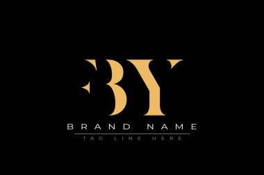 FBY soyut harf logosu tasarımı. Bu logo üç soyut harf tarafından tasarlanmıştır..