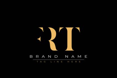 FRT soyut harf logosu tasarımı. Bu logo üç soyut harf tarafından tasarlanmıştır..
