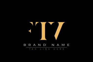 FTW soyut harf logosu tasarımı. Bu logo üç soyut harf tarafından tasarlanmıştır..