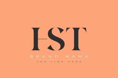 HST soyut harf logosu tasarımı. Bu logo üç soyut harf tarafından tasarlanmıştır..