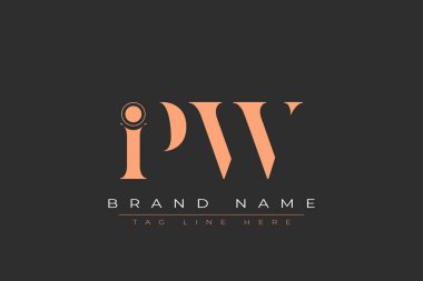 IPW soyut harf logosu tasarımı. Bu logo üç soyut harf tarafından tasarlanmıştır..