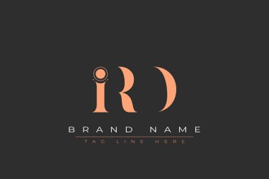 IRD abstract letter logo design. This logo is designed by three abstract letters. clipart