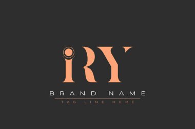 IRY soyut harf logosu tasarımı. Bu logo üç soyut harf tarafından tasarlanmıştır..