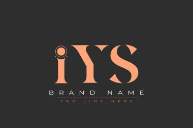 IYS soyut harf logosu tasarımı. Bu logo üç soyut harf tarafından tasarlanmıştır..