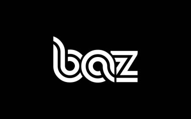 BAZ Yaratıcı Eşsiz Modern Harf Logosu Tasarımı. Benzersiz bir harf dizaynına sahip stilize logo, soyut minimalist estetik ve modern cazibe sunar.