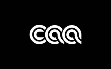 CAA Yaratıcı Eşsiz Modern Harf Logosu Tasarımı. Benzersiz bir harf dizaynına sahip stilize logo, soyut minimalist estetik ve modern cazibe sunar.
