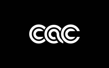 CAC Yaratıcı Eşsiz Modern Harf Logosu Tasarımı. Benzersiz bir harf dizaynına sahip stilize logo, soyut minimalist estetik ve modern cazibe sunar.