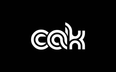 CAK Yaratıcı Eşsiz Modern Harf Logosu Tasarımı. Benzersiz bir harf dizaynına sahip stilize logo, soyut minimalist estetik ve modern cazibe sunar.