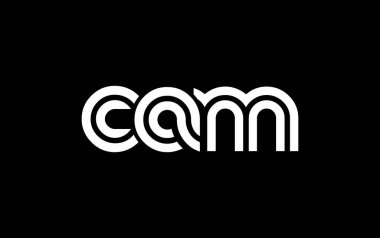 CAM Yaratıcı Eşsiz Modern Harf Logosu Tasarımı. Benzersiz bir harf dizaynına sahip stilize logo, soyut minimalist estetik ve modern cazibe sunar.
