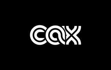 CAX Yaratıcı Eşsiz Modern Harf Logosu Tasarımı. Benzersiz bir harf dizaynına sahip stilize logo, soyut minimalist estetik ve modern cazibe sunar.